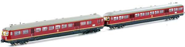 Kato HobbyTrain Lemke H2691 - German 2pc Diesel Railbus Limburger Zigarre ETA 517 / ESA 817 of the DB - Sound